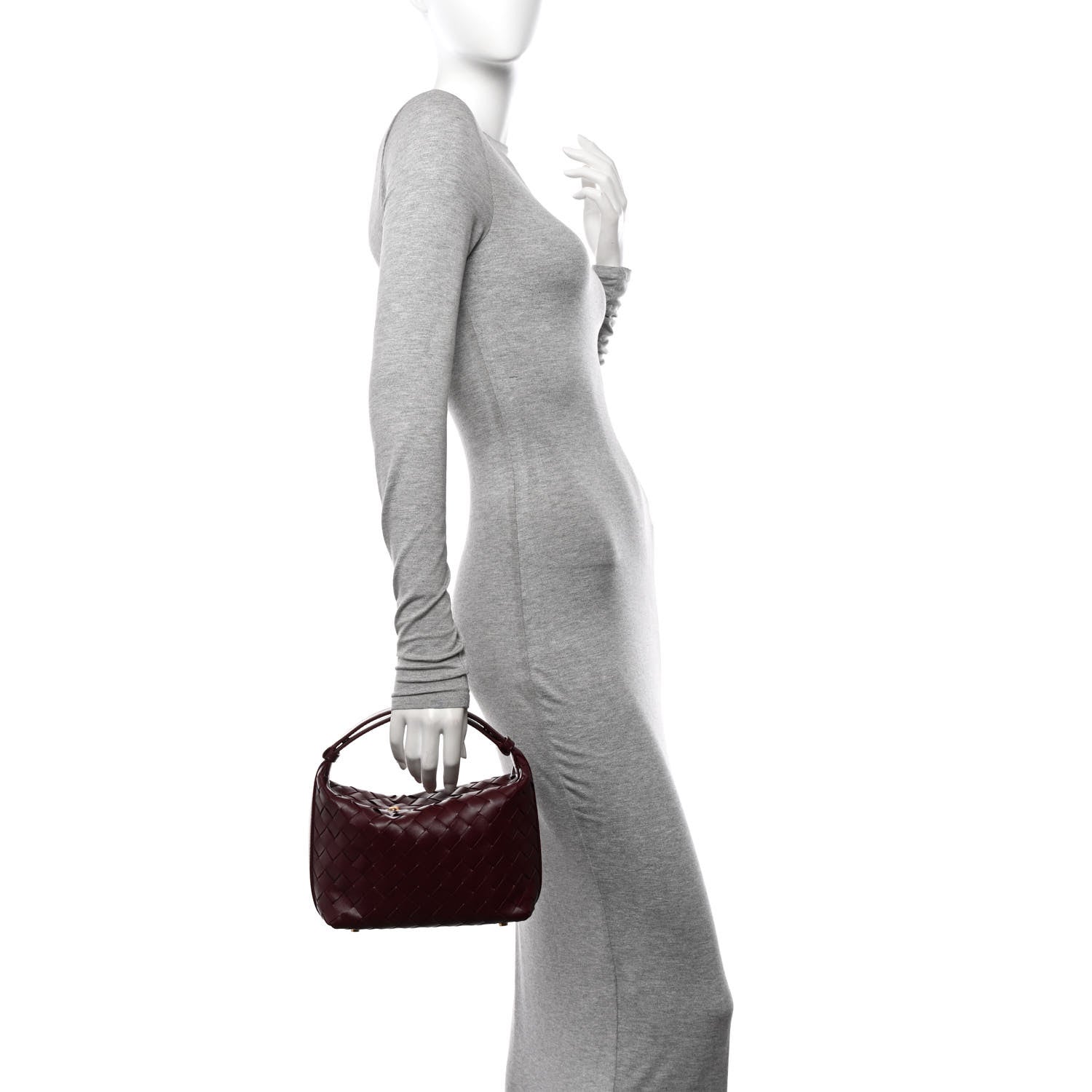 Bottega Veneta Calfskin Nappa Intrecciato Mini Wallace Barolo 2 of 10
