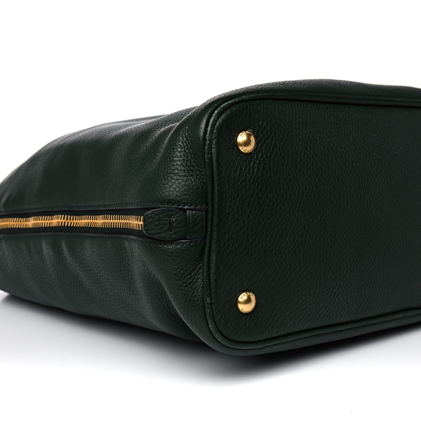 Vitello Daino Side Zip Tote Foresta