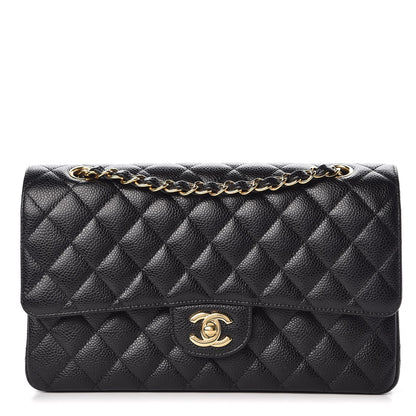 Chanel Caviar Quilted Medium Double Flap Black 1 of 9