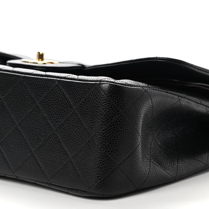 Chanel Caviar Quilted Jumbo Double Flap Black 9 of 9