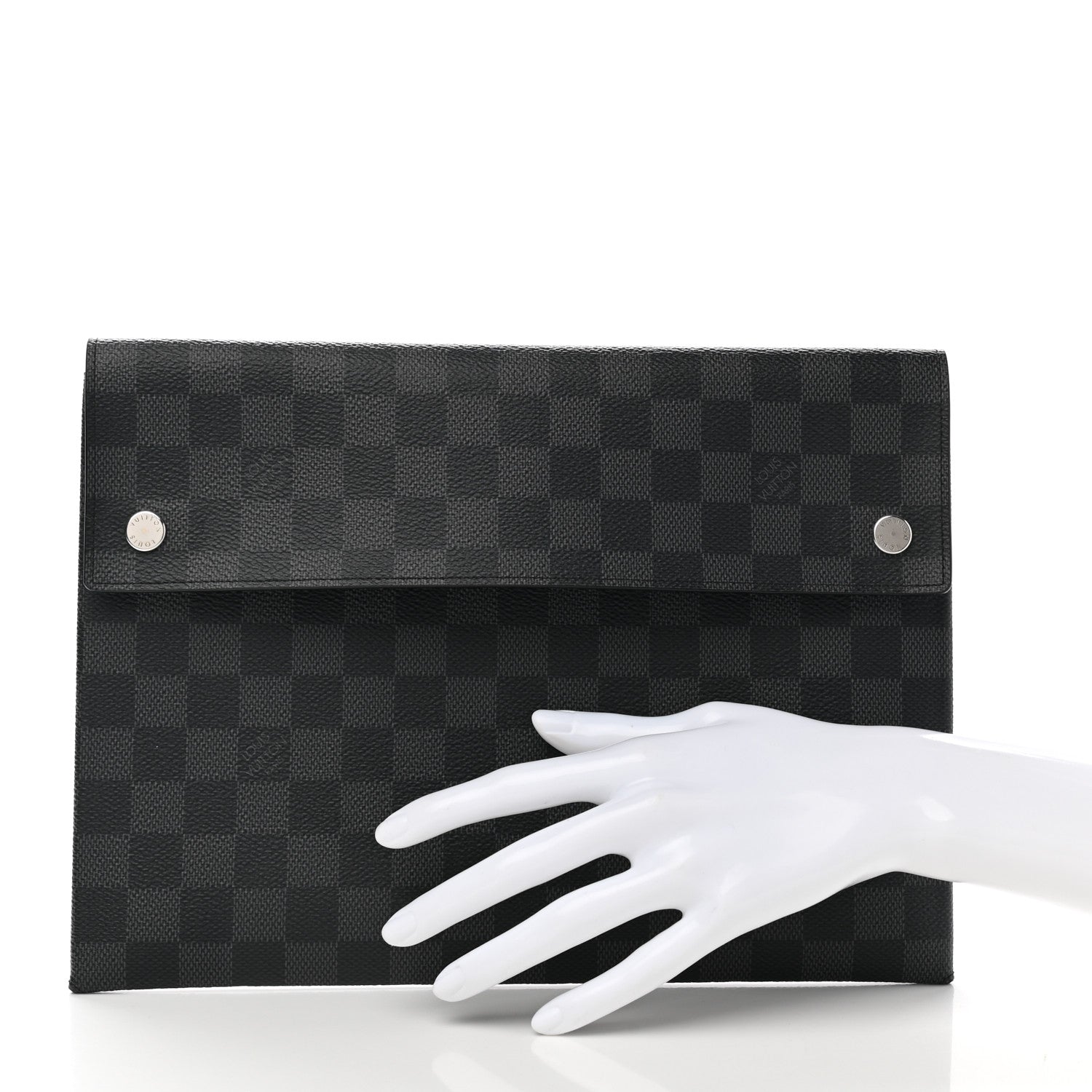 Louis Vuitton Damier Graphite Large Alpha Pochette 2 of 7