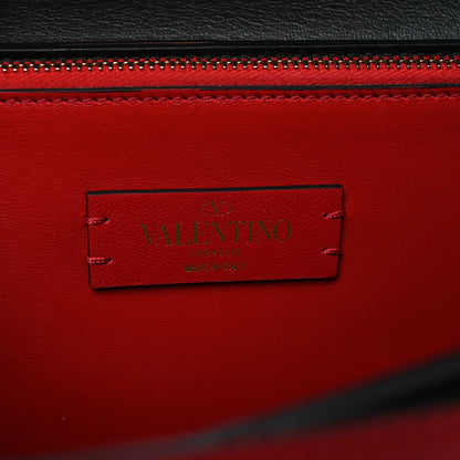 Valentino Garavani Calfskin Medium Vring Shoulder Bag Rouge 6 of 9