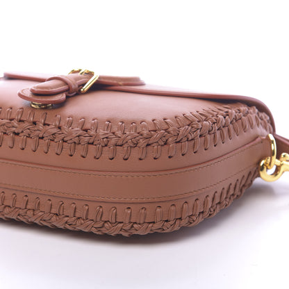 Christian Dior Grained Calfskin Medium Whipstitched Bobby Bag Dark Tan 6 of 9