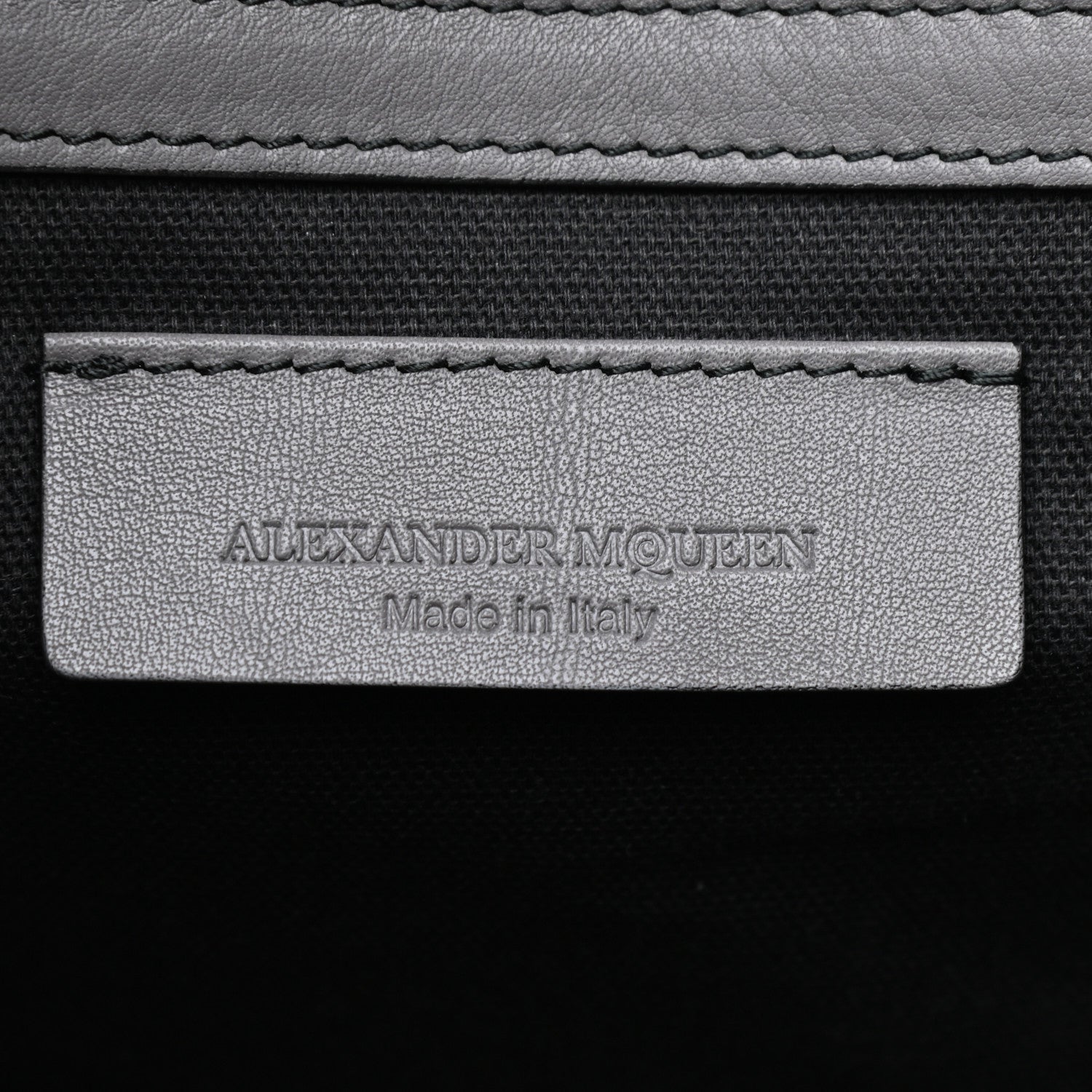 Alexander McQueen Calfskin Perforated Skull Tote Grey 6 of 9