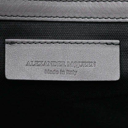Alexander McQueen Calfskin Perforated Skull Tote Grey 6 of 9