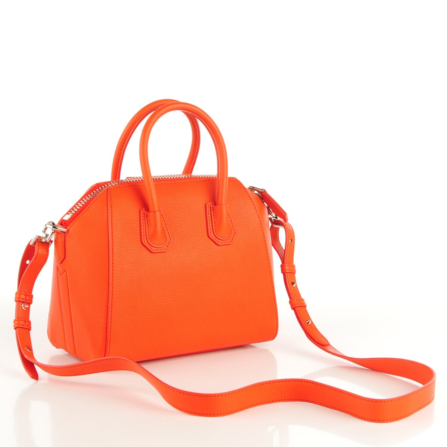 Sugar Goatskin Mini Antigona Burnt Orange