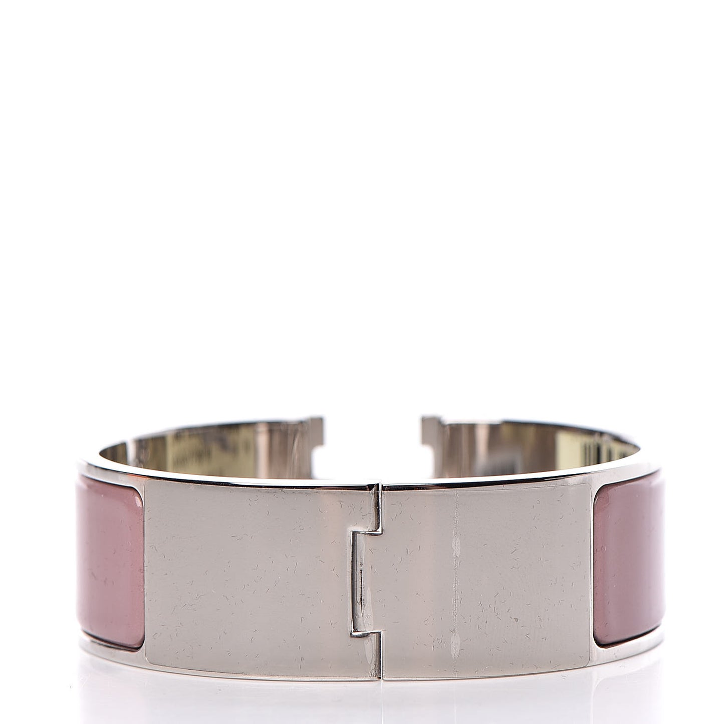Enamel Wide Clic Clac H Bracelet PM Bois De Rose