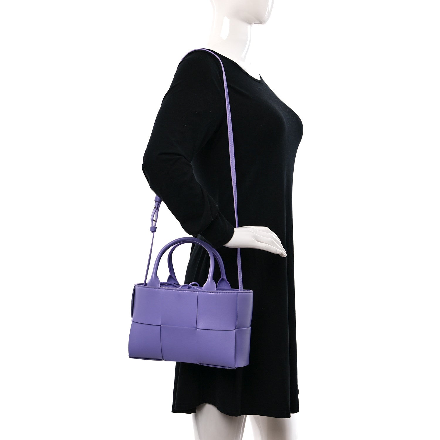Bottega Veneta Nappa Maxi Intreccio Mini Arco Tote Wisteria 3 of 10