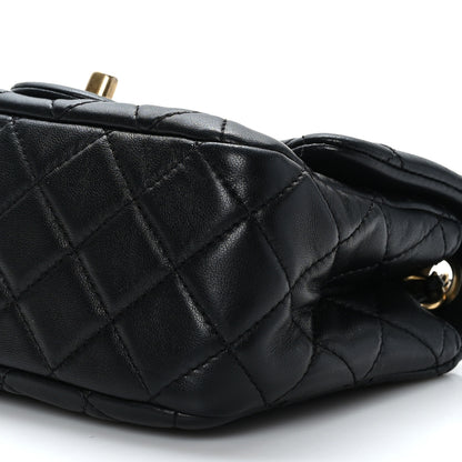 Chanel Lambskin Quilted Mini Pearl Crush Flap Black 10 of 10
