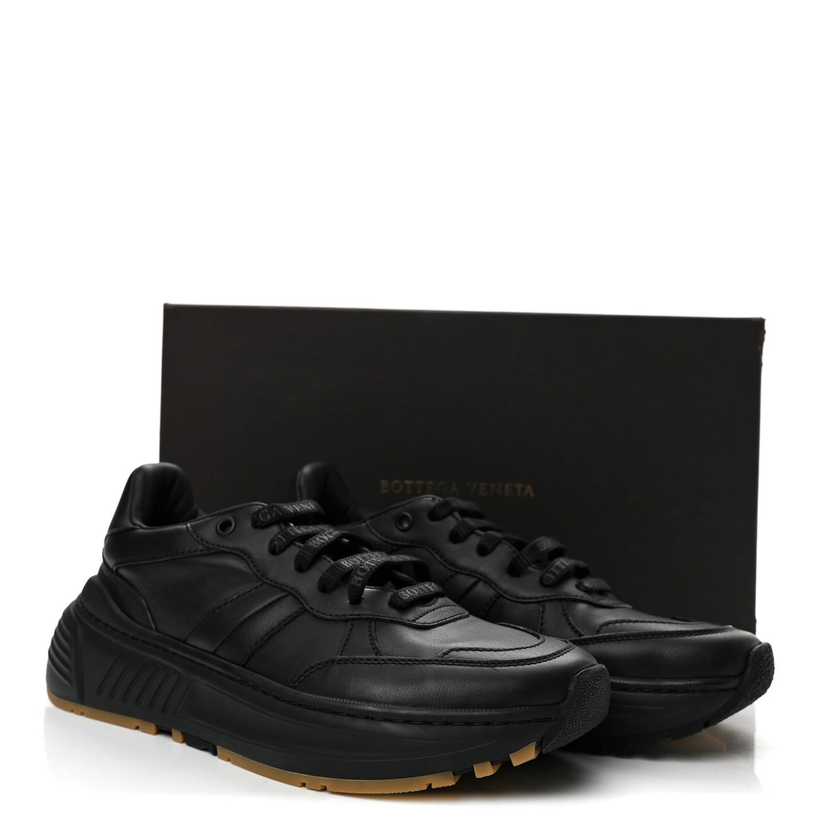 Bottega Veneta Calfskin Womens The Speedster Sneakers 39.5 Black 9 of 9
