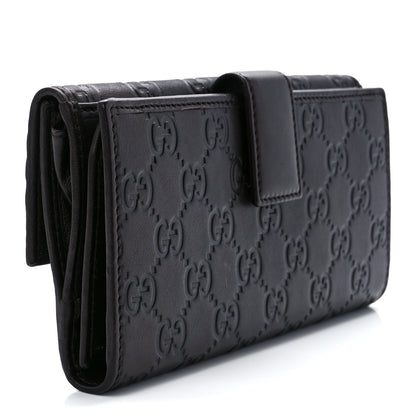 Gucci Guccissima Mayfair Continental Wallet Dark Brown 3 of 11