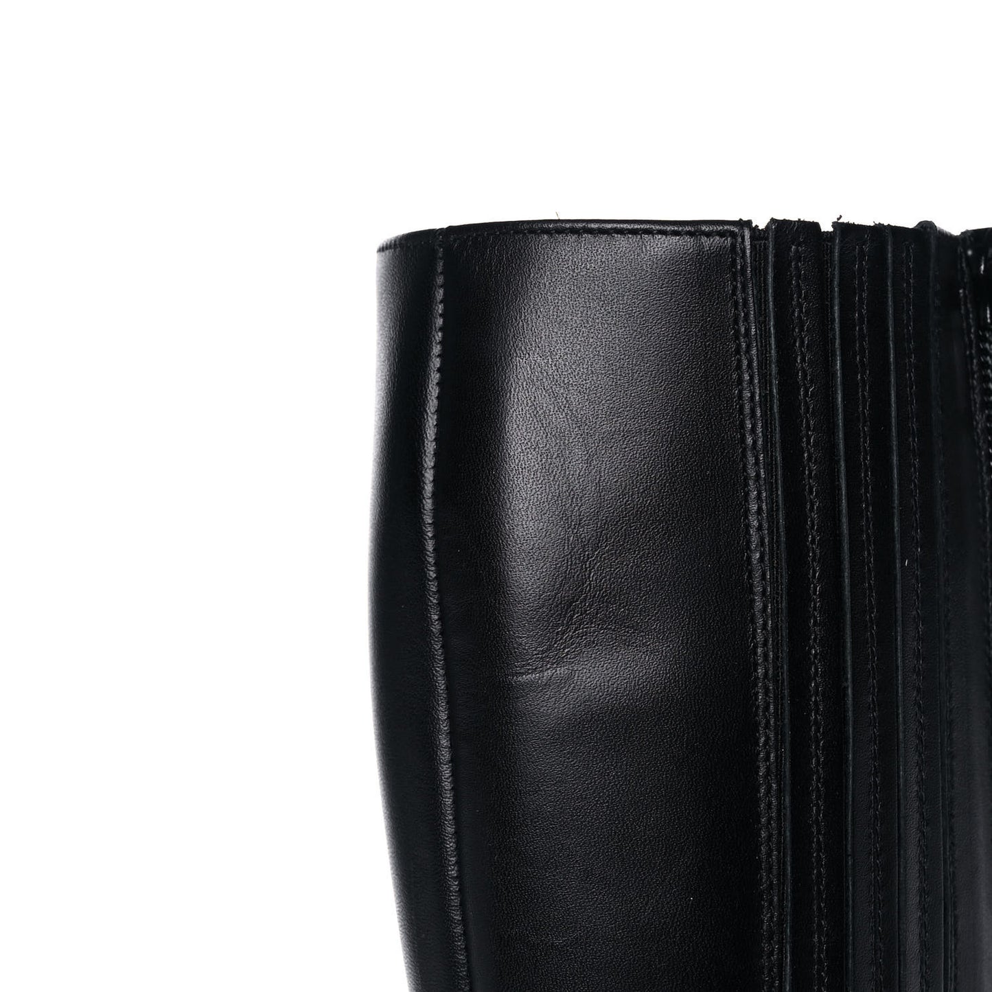 Calfskin Botalli 120 Tall Boots 36.5 Black