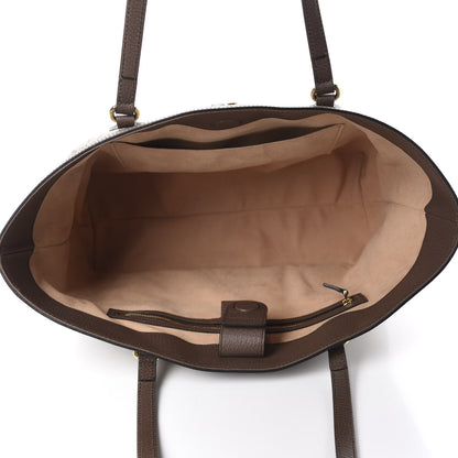 Gucci GG Supreme Monogram Medium Ophidia Shopping Tote Brown 5 of 10
