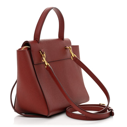 Celine Grained Calfskin Nano Belt Bag Burgundy 2 of 11