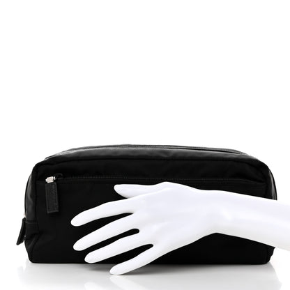 Prada Re-Nylon Saffiano Travel Pouch Black 2 of 8