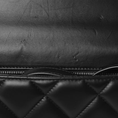 Alexander McQueen Lambskin Quilted Knuckle Shoulder Bag Black 7 of 16