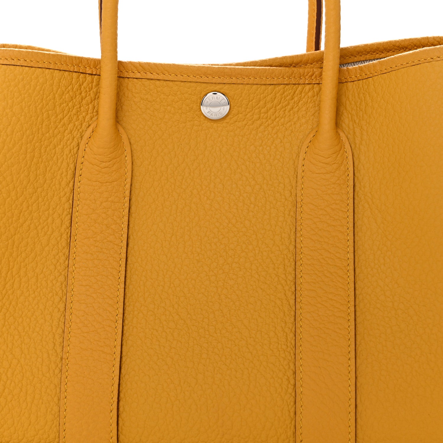 Hermes Vache Country Garden Party 30 TPM Jaune Ambre 8 of 10