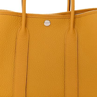 Hermes Vache Country Garden Party 30 TPM Jaune Ambre 8 of 10