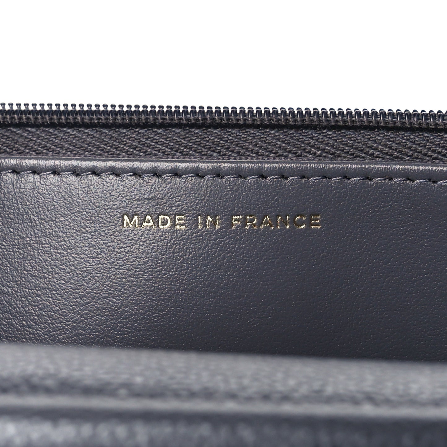 Caviar Quilted Wallet On Chain WOC Grey