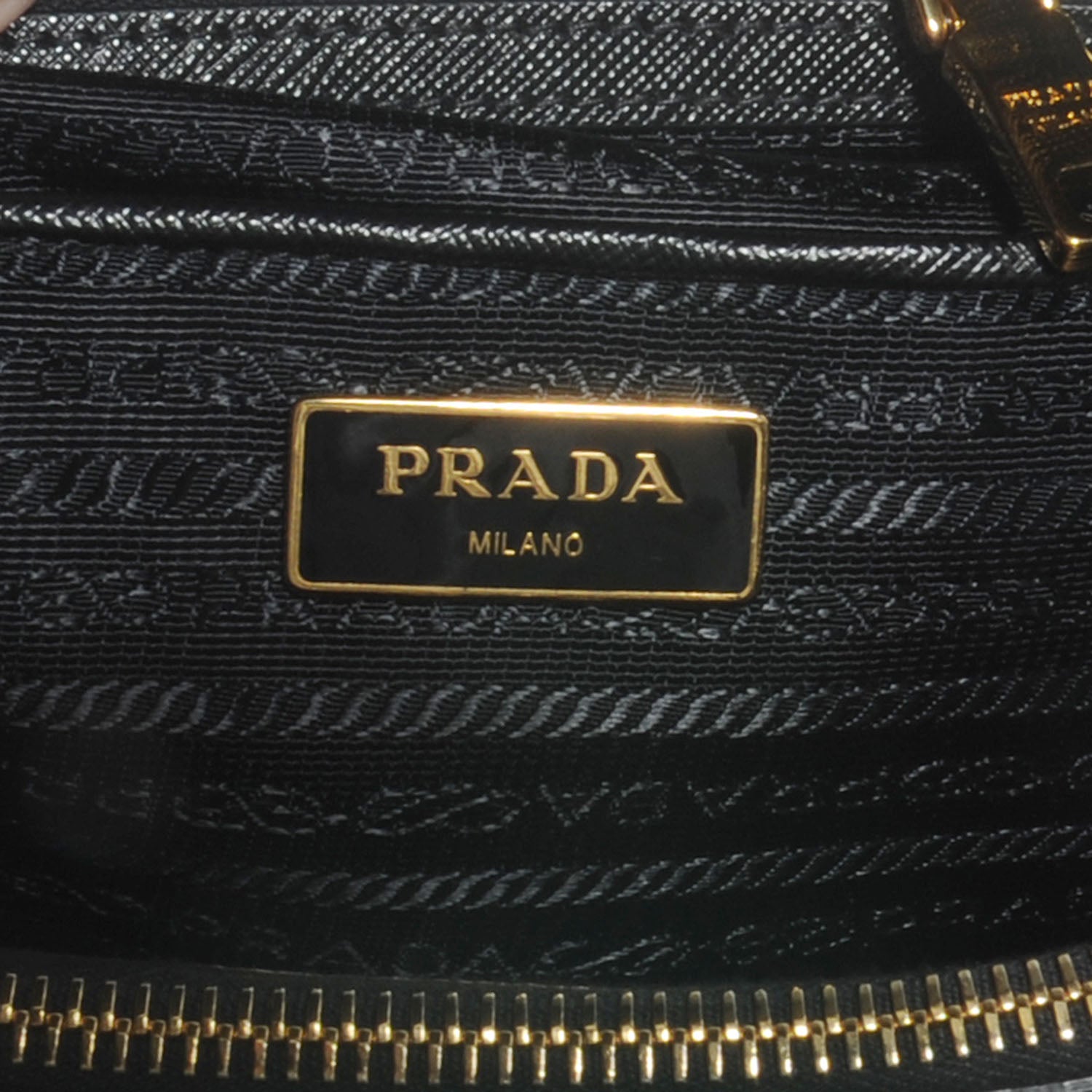 Prada Saffiano Lux Double Zip Medium Tote Nero Black 7 of 12