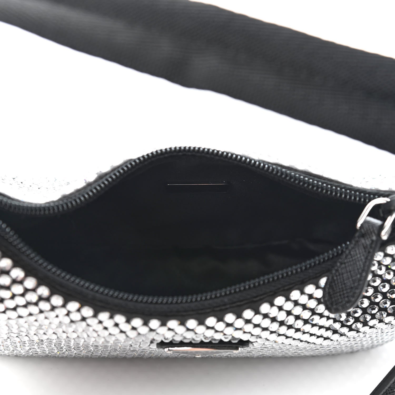 Prada Satin Crystal Mini Re-Edition 2000 Bag Cristal 5 of 9