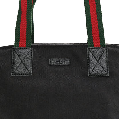 Gucci GG Monogram Small Web Handle Bucket Tote Black 8 of 8