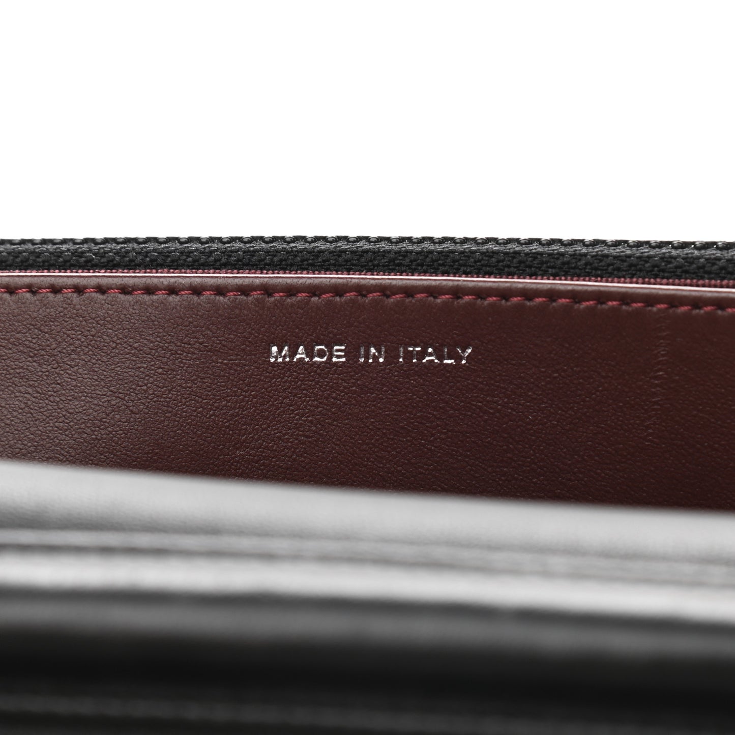 Lambskin Quilted Wallet On Chain WOC Black