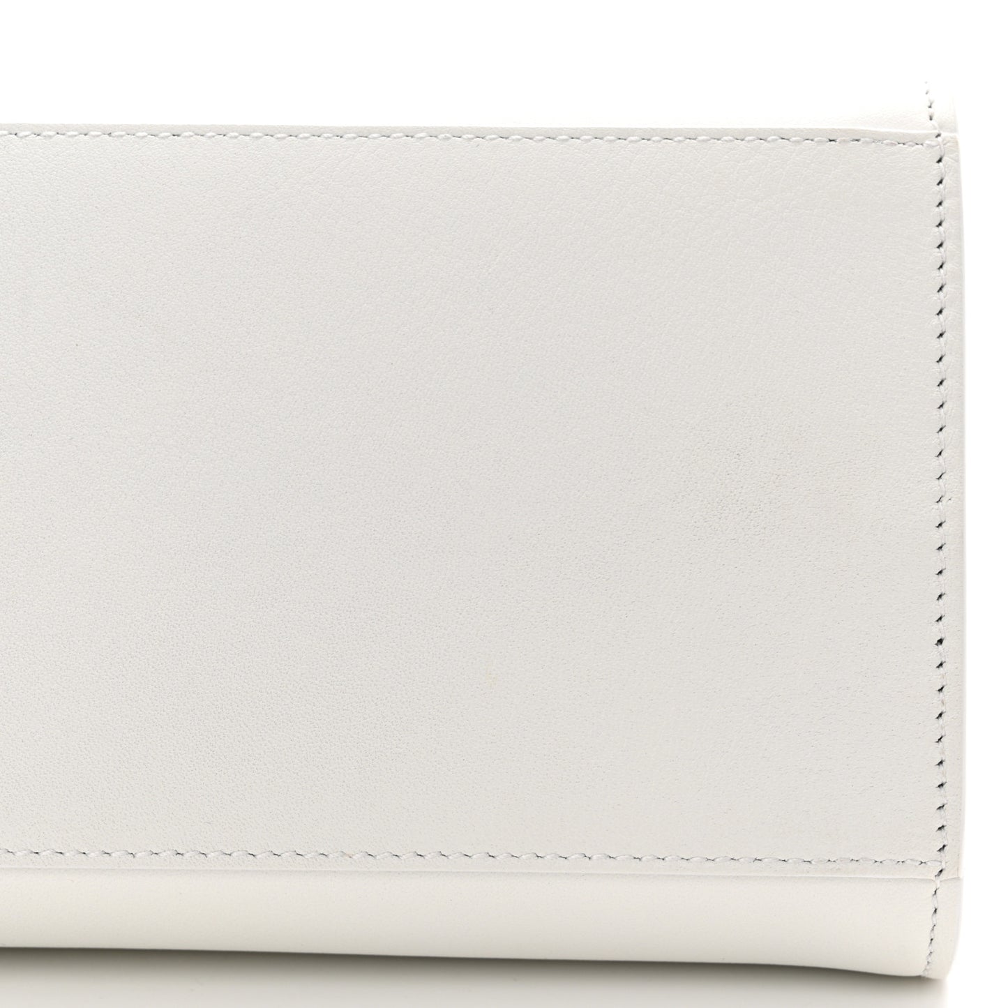 Natural Grain Calfskin Mini Hug Bag Optic White