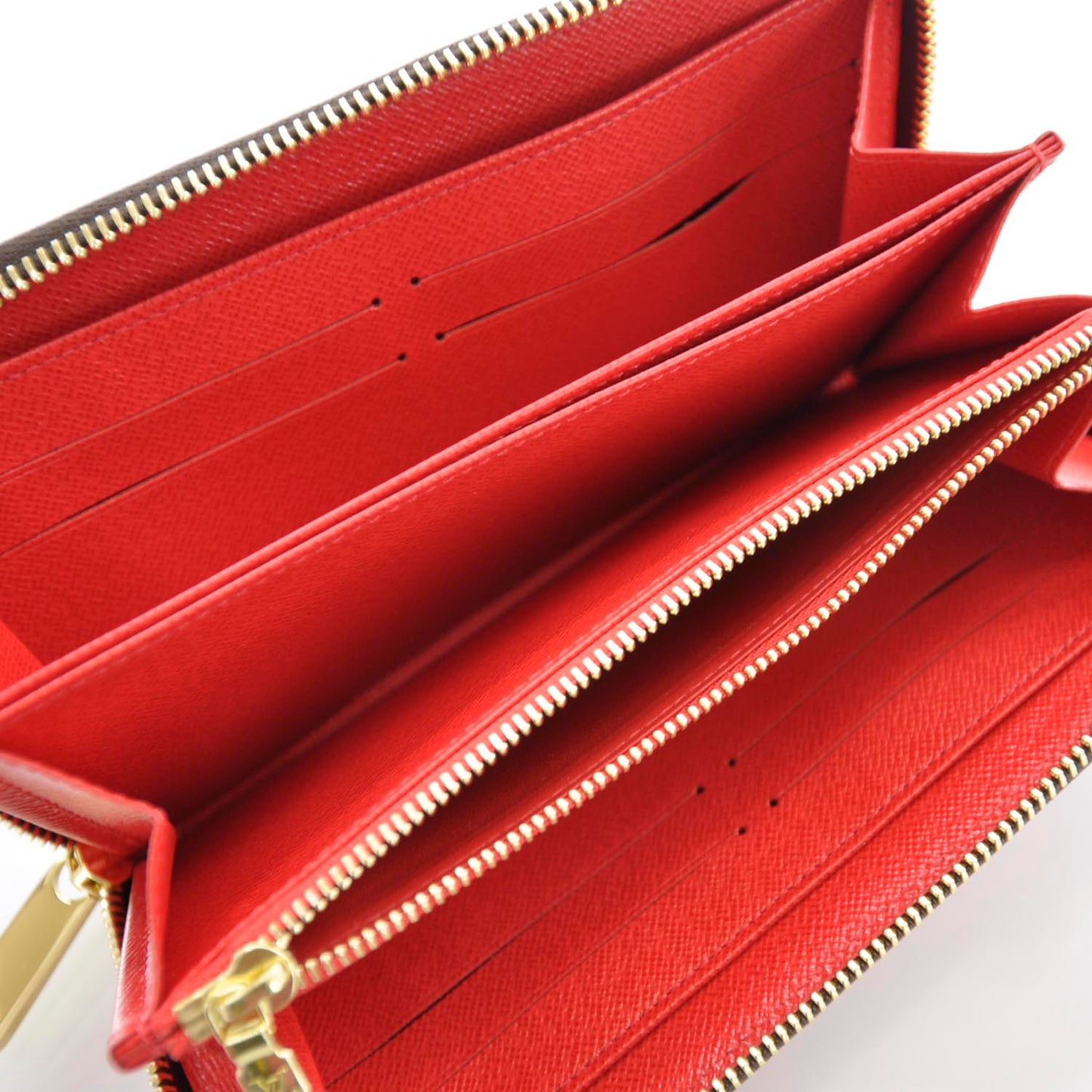 Monogram Kusama Pumpkin Dots Zippy Wallet Red