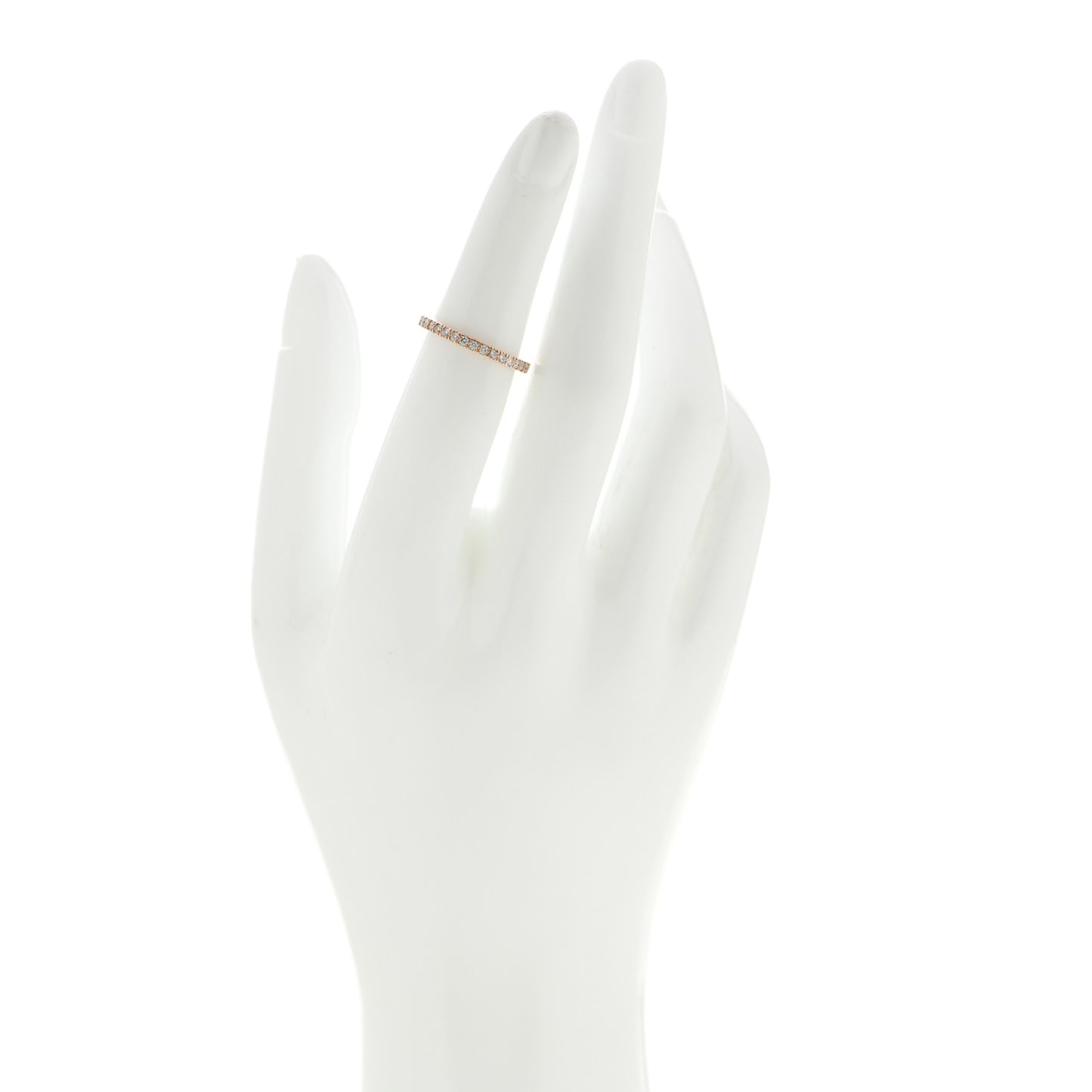 18K Rose Gold Diamond .42ctw Soleste Full Eternity Band Ring 49 5