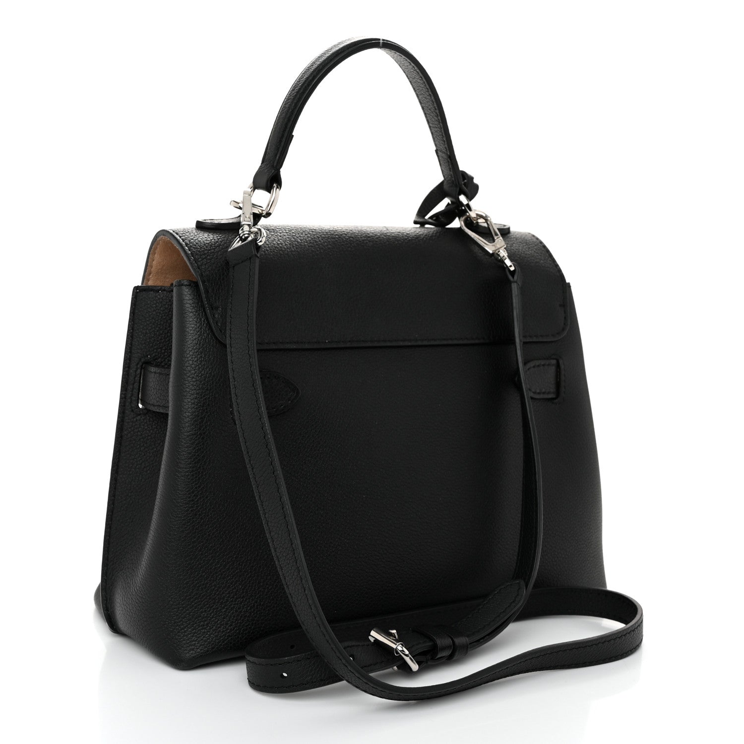 Louis Vuitton Calfskin Lockme Ever BB Black 3 of 12