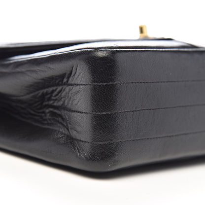 Chanel Lambskin Chevron Quilted Small Single Flap Black 10 of 13