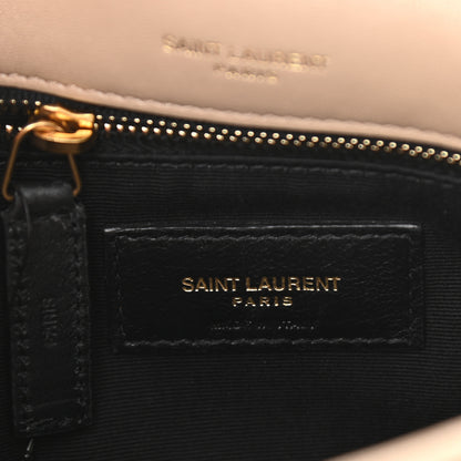 Saint Laurent Lambskin Matelasse Monogram Medium Niki Chain Satchel Dark Beige 10 of 12