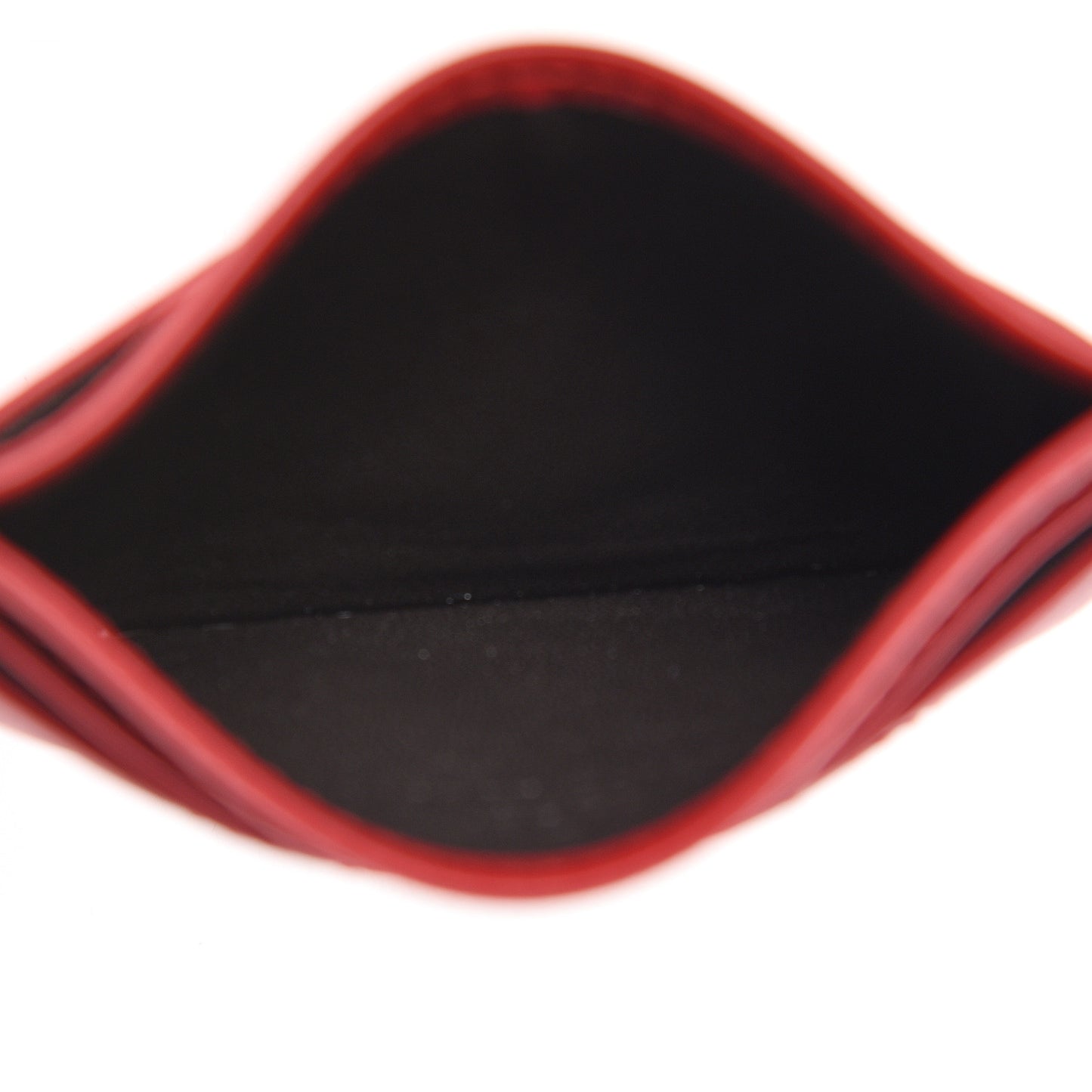 Calfskin Matelasse GG Marmont Card Holder Hibiscus Red