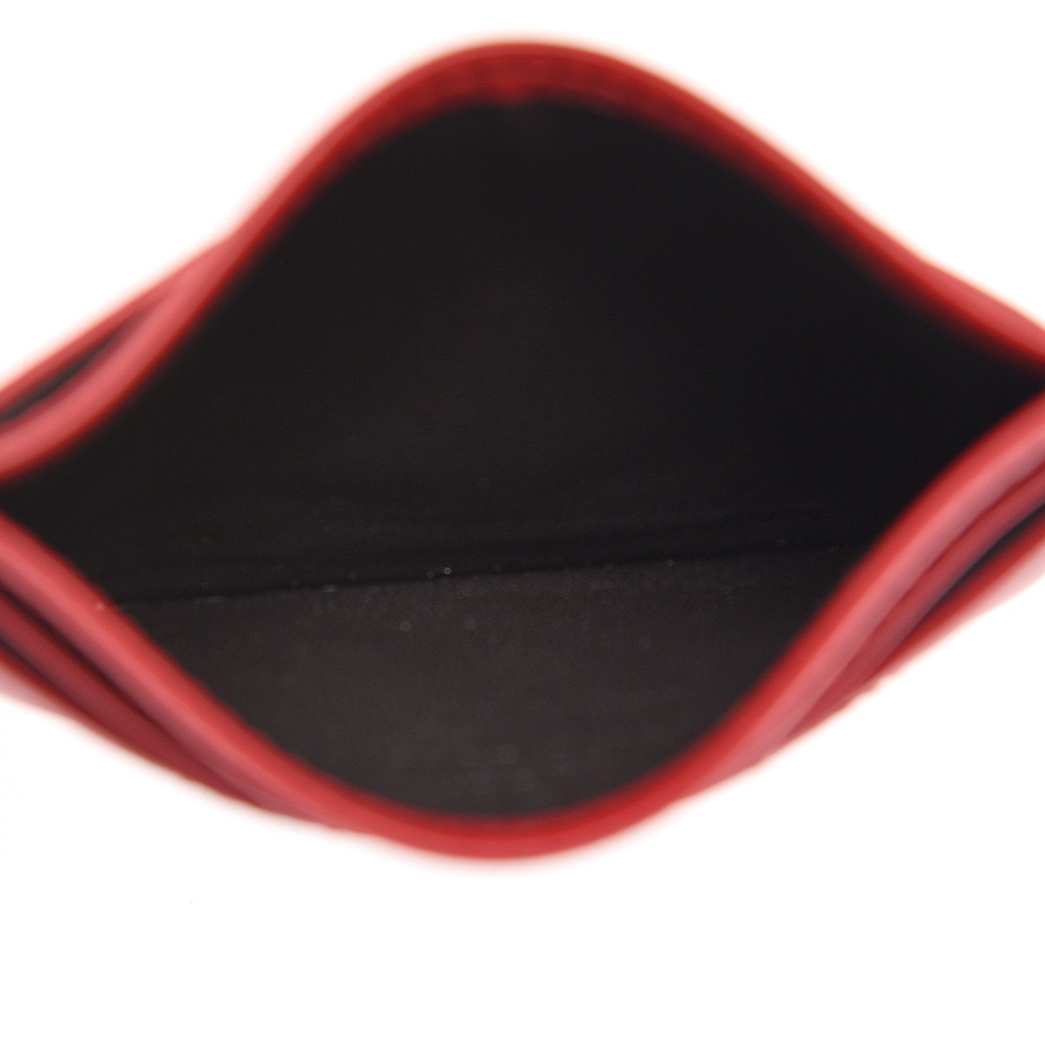 Gucci Calfskin Matelasse GG Marmont Card Holder Hibiscus Red 4 of 6