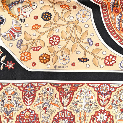 Hermes Silk Aux Portes Du Palais Scarf 90 4 of 4