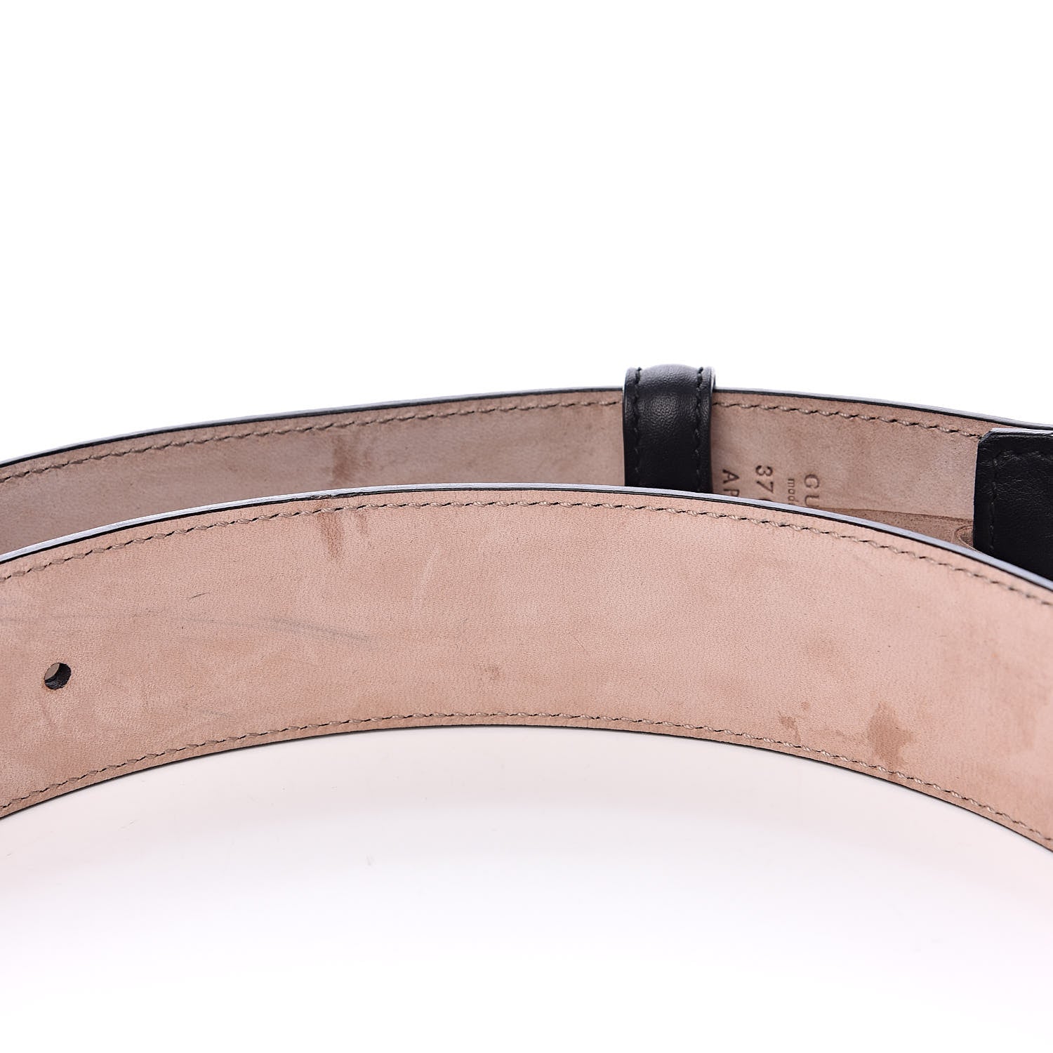 Gucci Calfskin Interlocking G 37mm Belt 85 34 Black 5 of 8