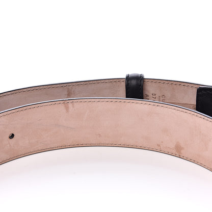 Gucci Calfskin Interlocking G 37mm Belt 85 34 Black 5 of 8