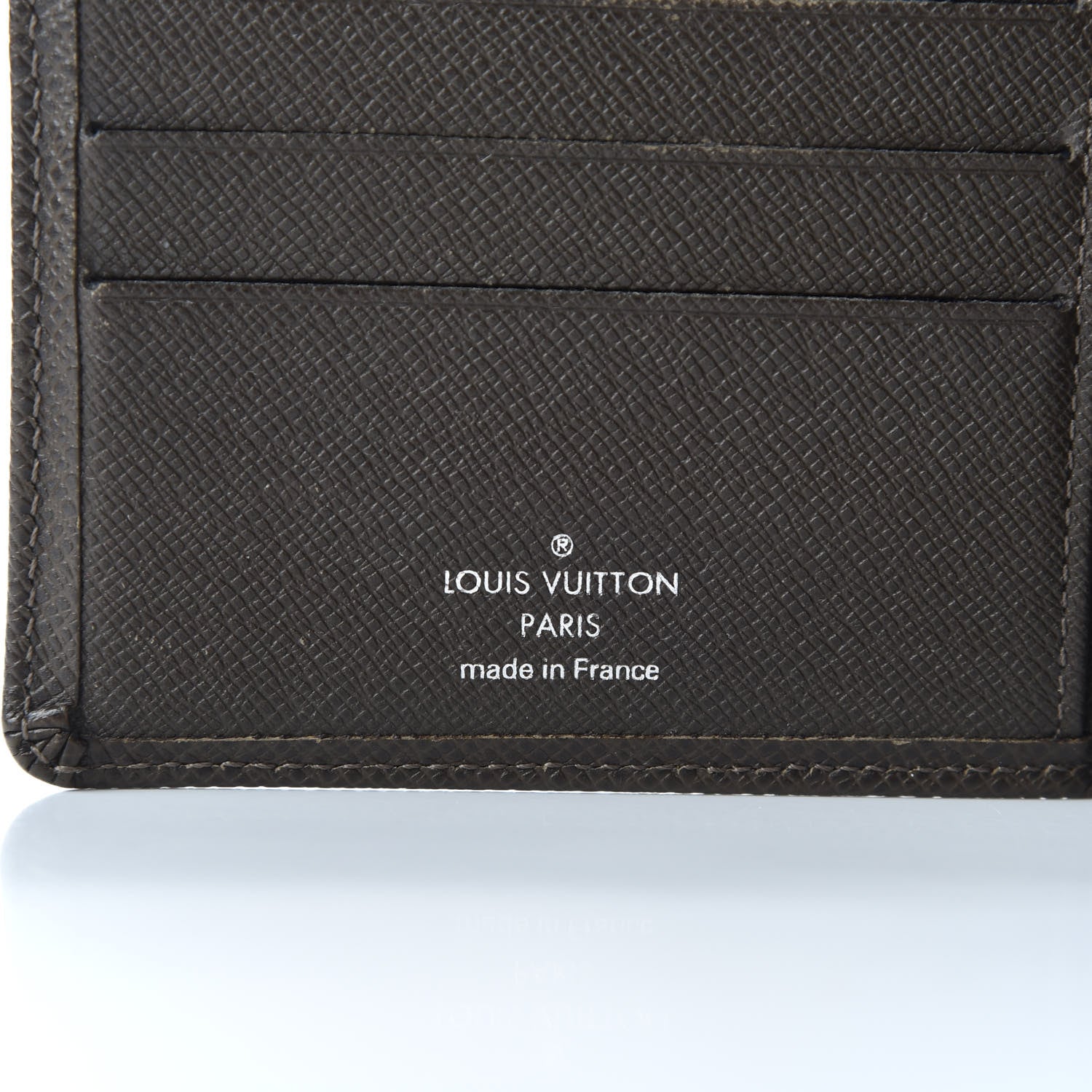 Louis Vuitton Taiga Mens Billfold Wallet 3 Flaps Grizzli 5 of 7