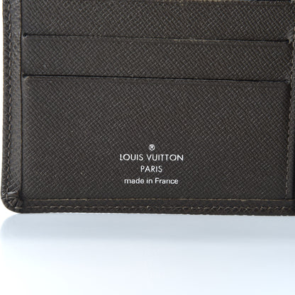 Louis Vuitton Taiga Mens Billfold Wallet 3 Flaps Grizzli 5 of 7