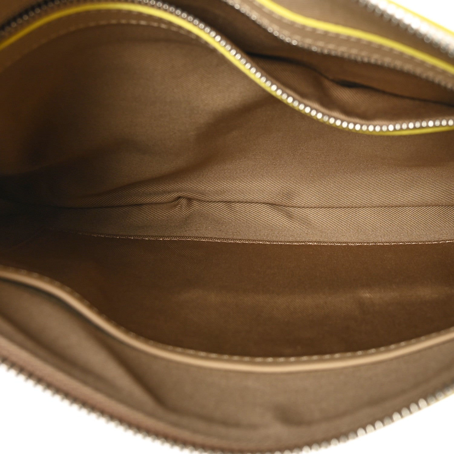 MCM Calfskin Ottomar Monogram Aren Crossbody Pouch Beige Croissant 5 of 6