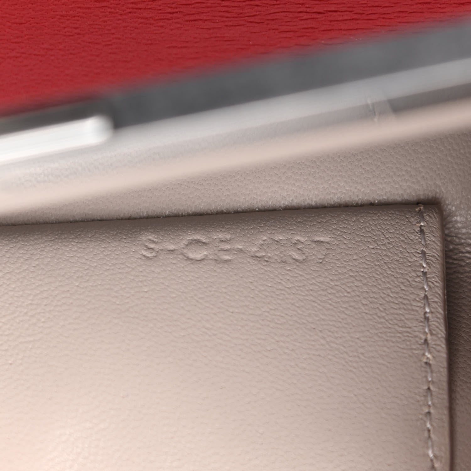 Celine Smooth Calfskin Mini Clasp Bag Pop Red 8 of 11