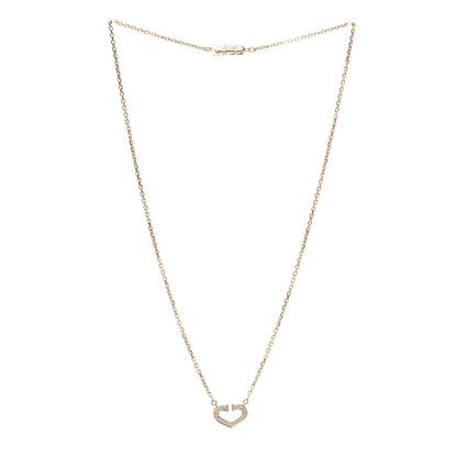 Cartier 18K Yellow Gold Diamond Hearts And Symbols Pendant Necklace 3 of 7