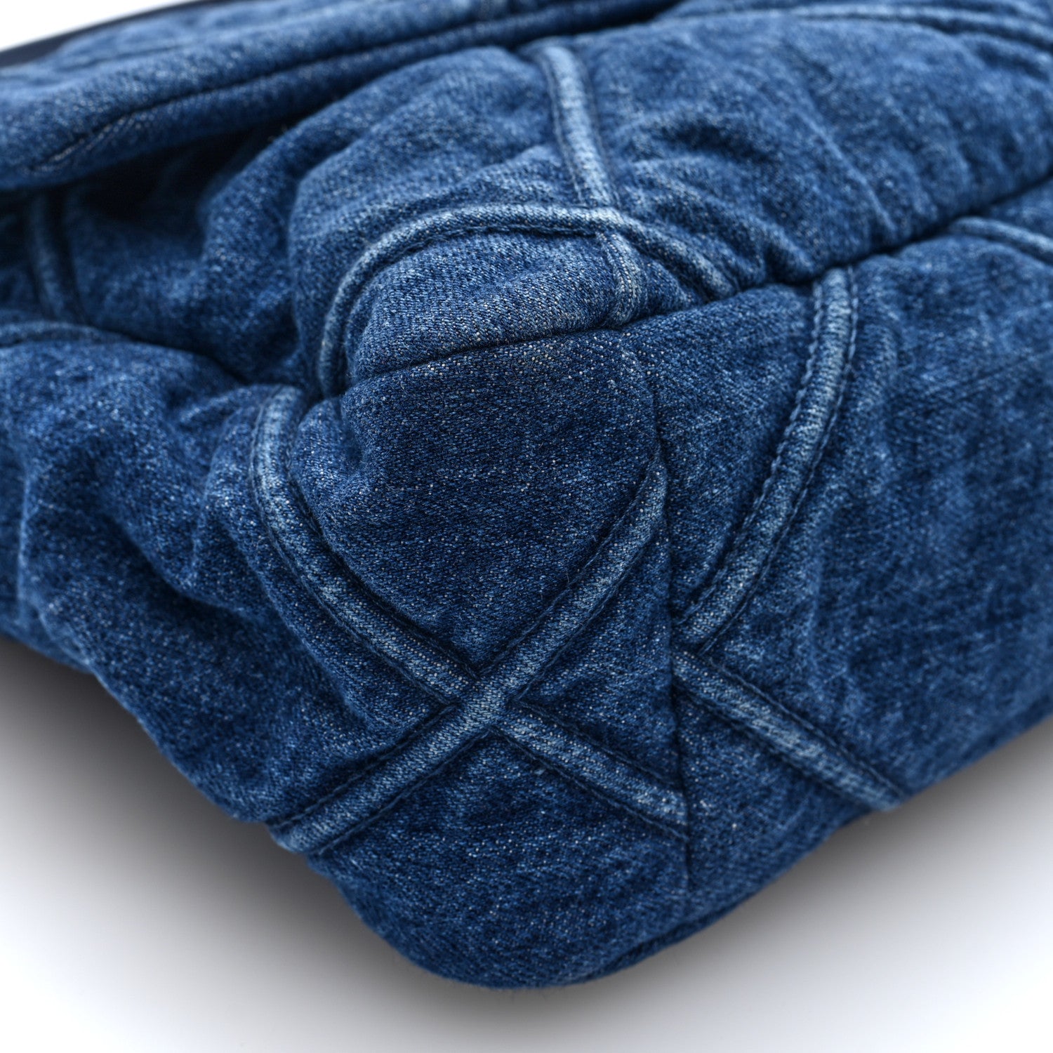 Chanel Denim Quilted Large Chanel 19 Flap Blue 10 of 10