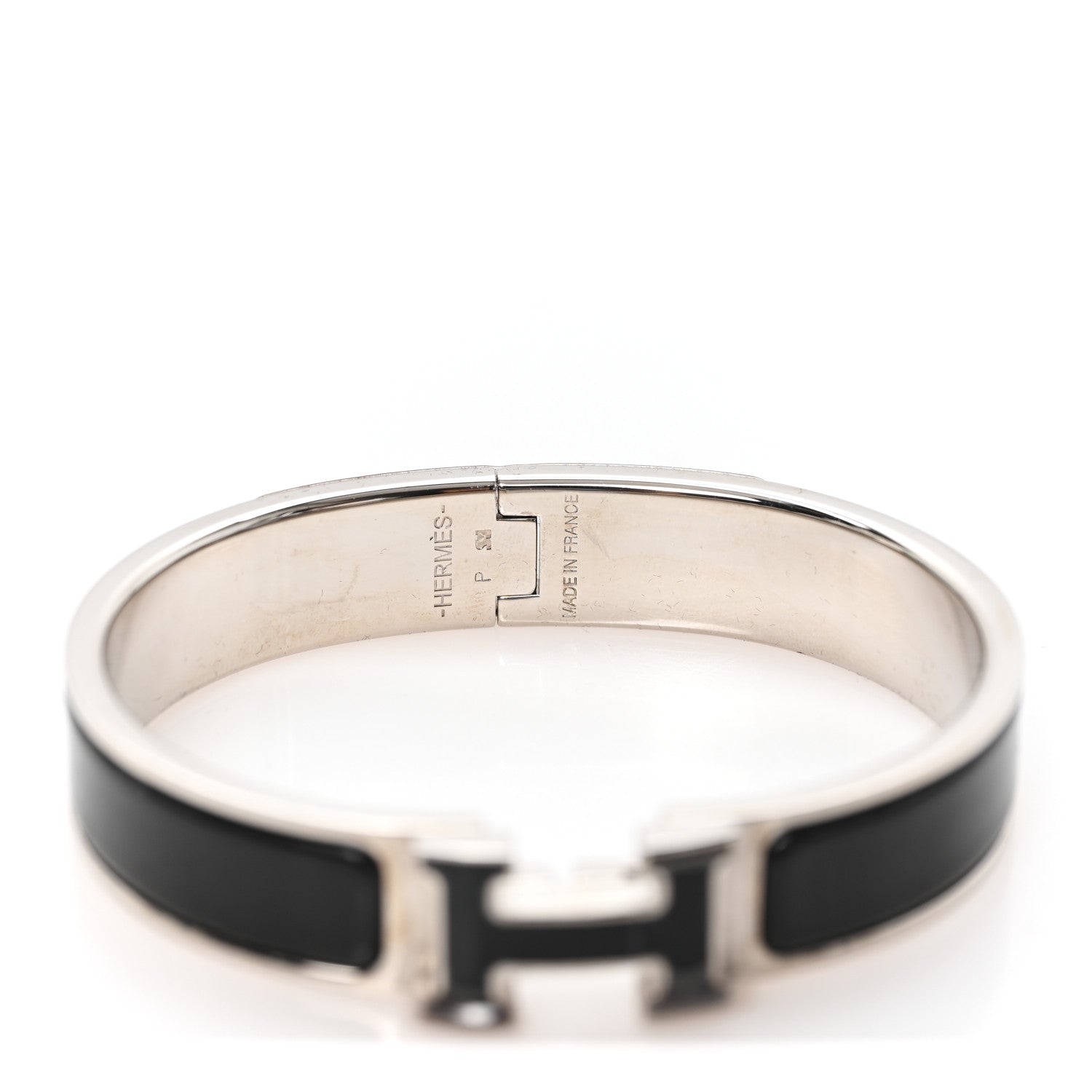 Hermes Enamel Narrow Clic Clac H Bracelet PM Black 4 of 4