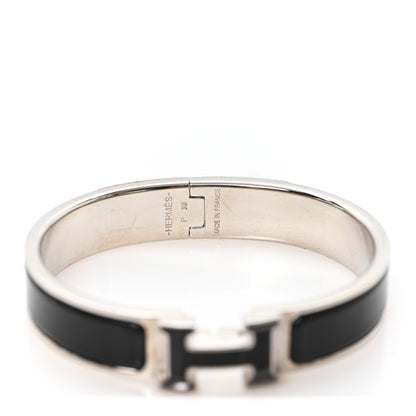 Hermes Enamel Narrow Clic Clac H Bracelet PM Black 4 of 4
