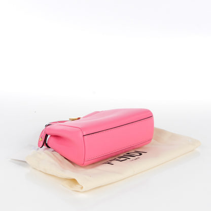 Fendi Shiny Nappa Micro Peekaboo Iconic Satchel Rosa Fluo 4 of 7