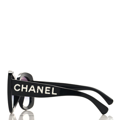 Chanel Acetate Sunglasses 71414A Black 3 of 7