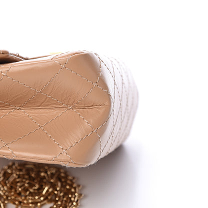 Chanel Aged Calfskin Quilted 2.55 Reissue Mini Flap Beige 10 of 11