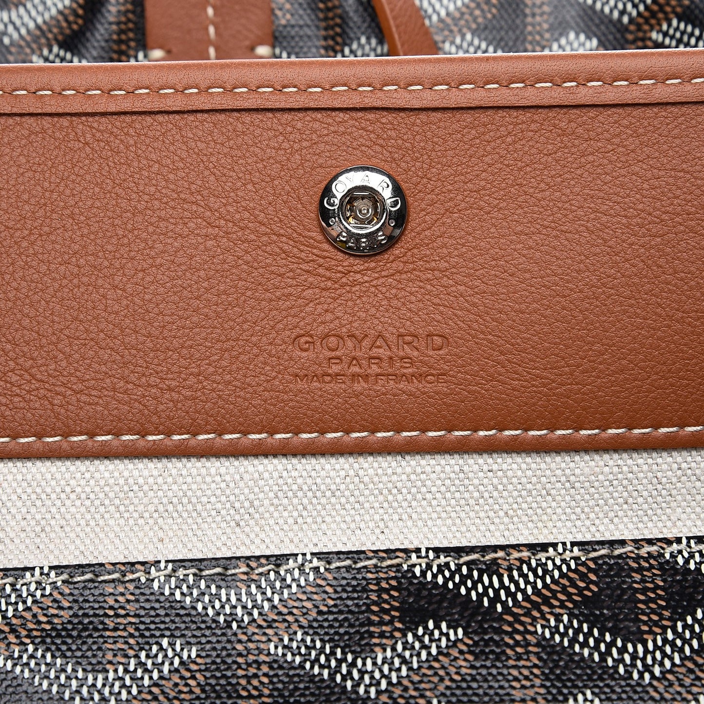 Goyardine Reversible Anjou PM Black Gold